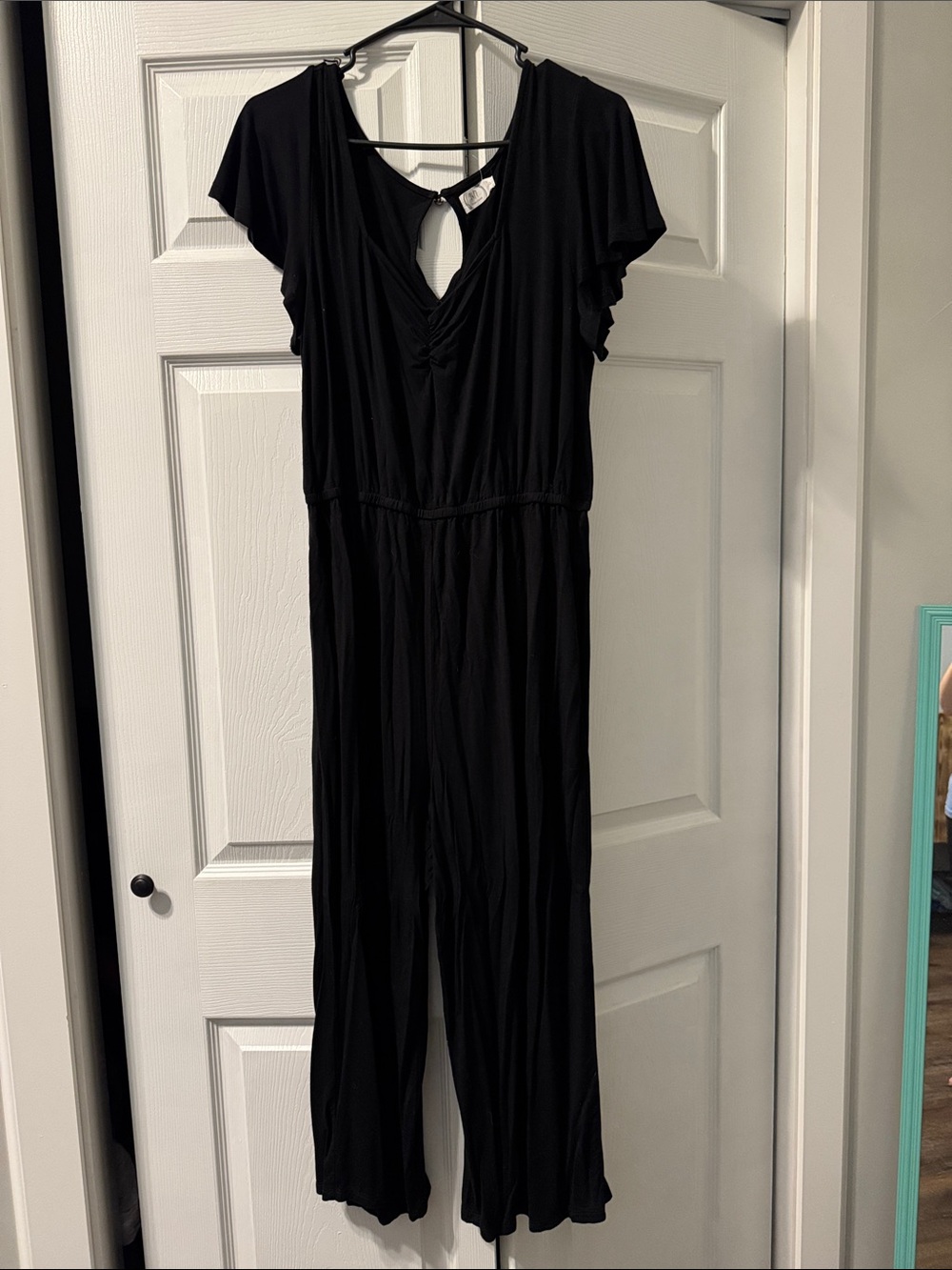 Classic Black Short-Sleeve Jumpsuit